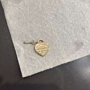 Silver Tiffany Heart Pendant Charm